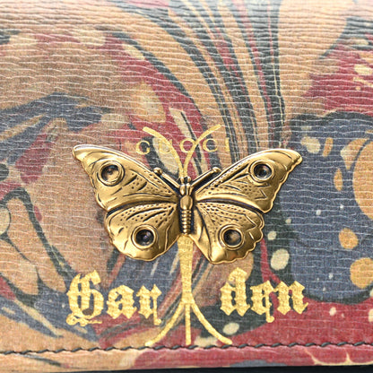 Gucci Shangai Calfskin Butterfly Garden Card Case Multicolor 11 of 12