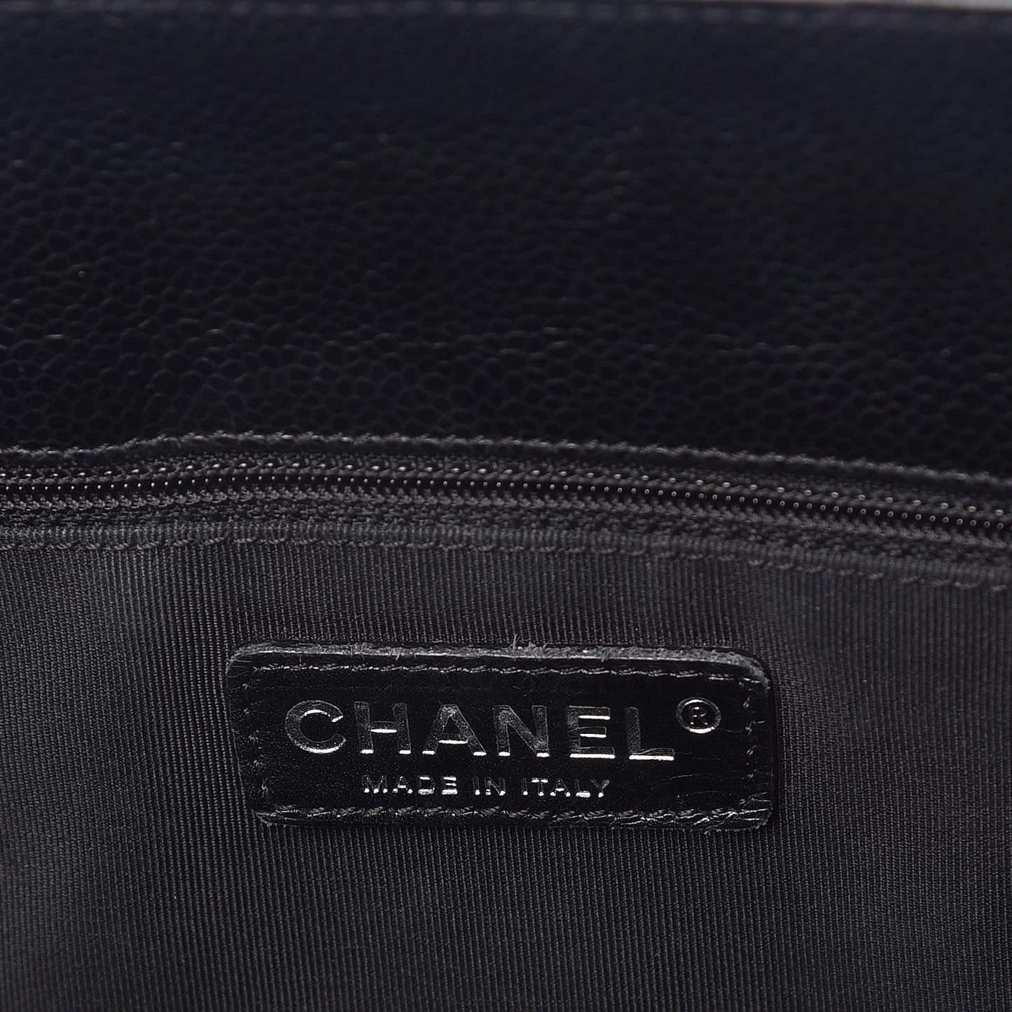 Caviar Quilted Grand Shopping Tote GST Black