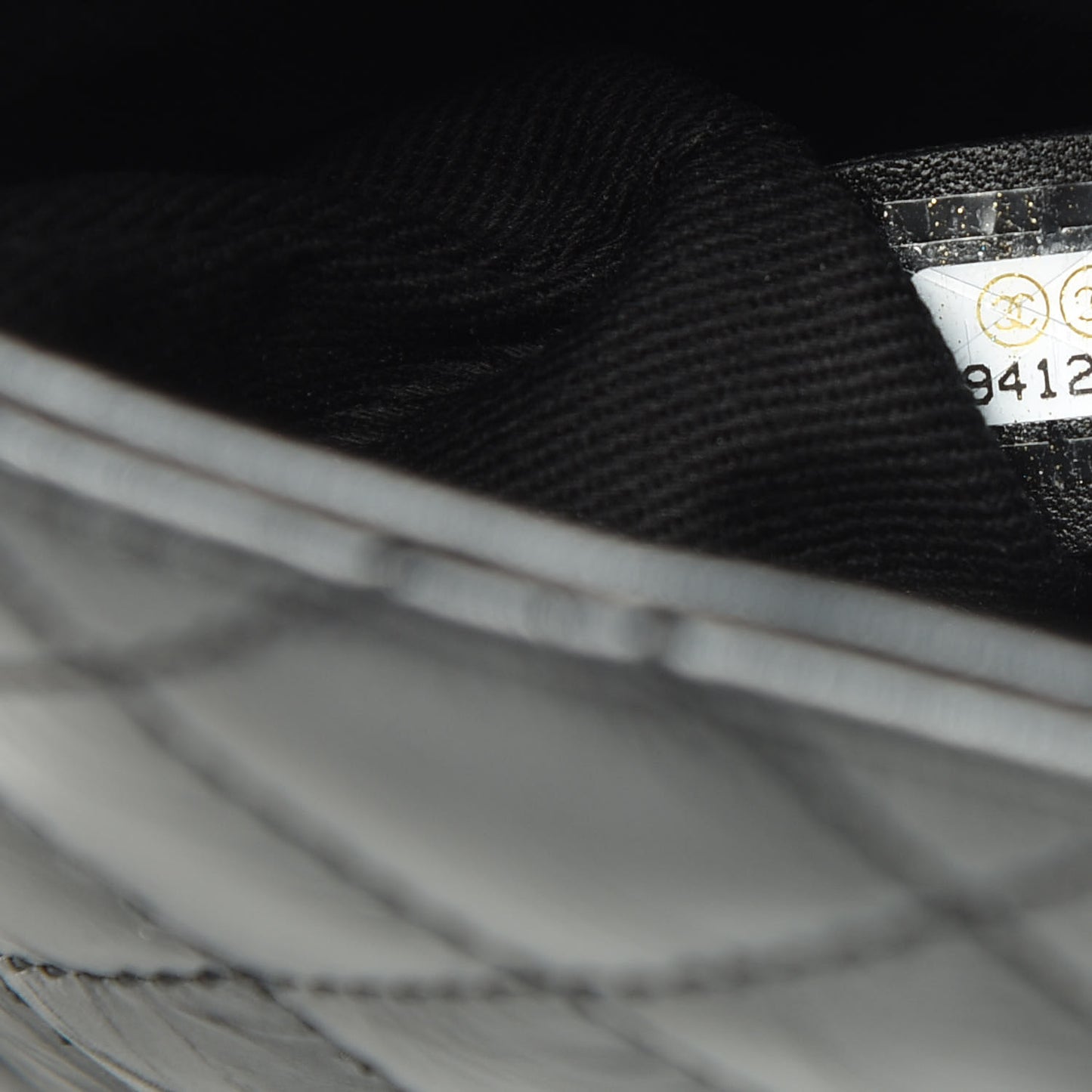 Aged Calfskin Quilted Mini Coco Handle Flap So Black