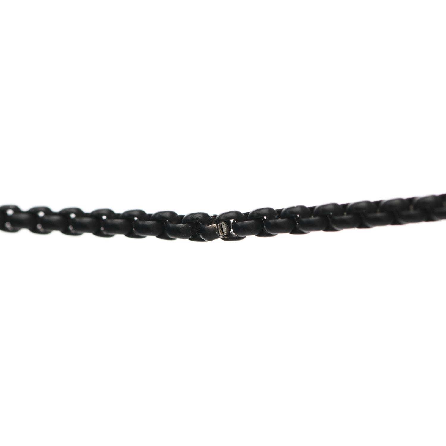 David Yurman Stainless Steel 14K Yellow Gold Acrylic Bel Aire Chain Necklace Black 6 of 7