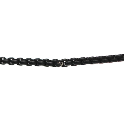 David Yurman Stainless Steel 14K Yellow Gold Acrylic Bel Aire Chain Necklace Black 6 of 7