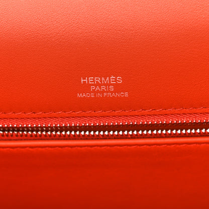 Hermes Toile Quadrille Swift Kelly Sellier 28 Ecru Brique Mauve Terre 6 of 11