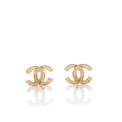Chanel CC Earrings Gold 3 of 4