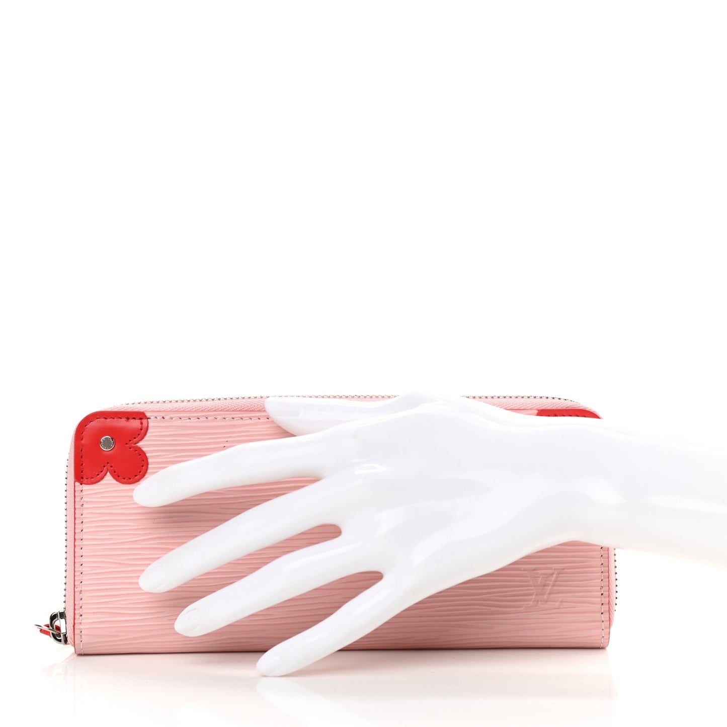 Epi Blooming Corners Clemence Wallet Rose Ballerine Coquelicot