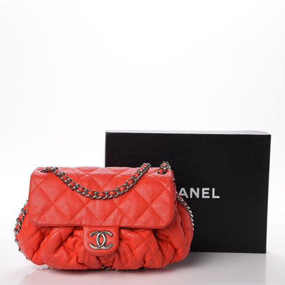Chanel Washed Lambskin Medium Chain Around Messenger Red 8 of 8