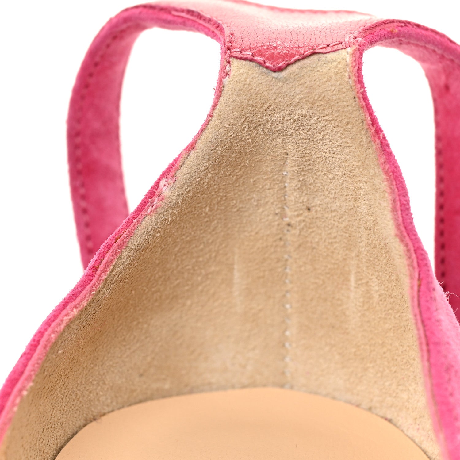 Christian Louboutin Suede Rampoldi 120 Ankle Strap Pumps 38 Pink 17 of 17