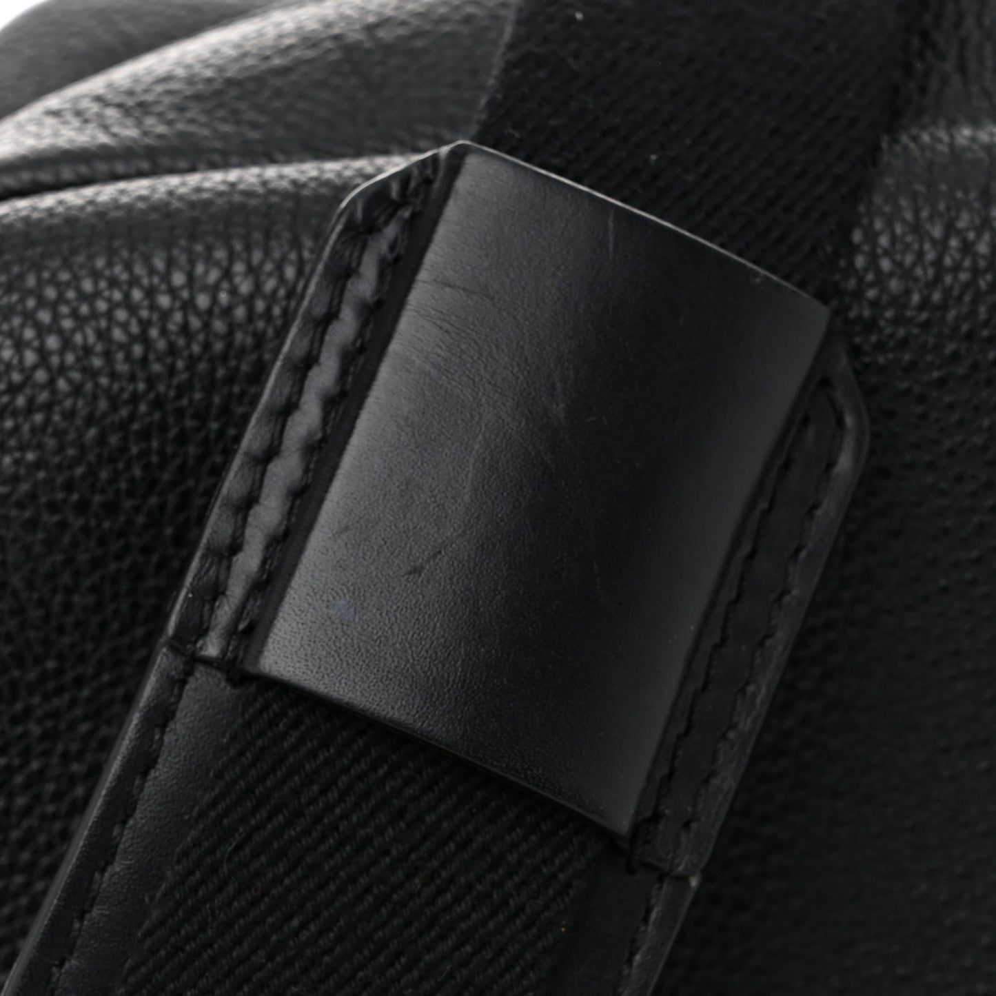 Soft Grained Calfskin Military Messenger Bag Black