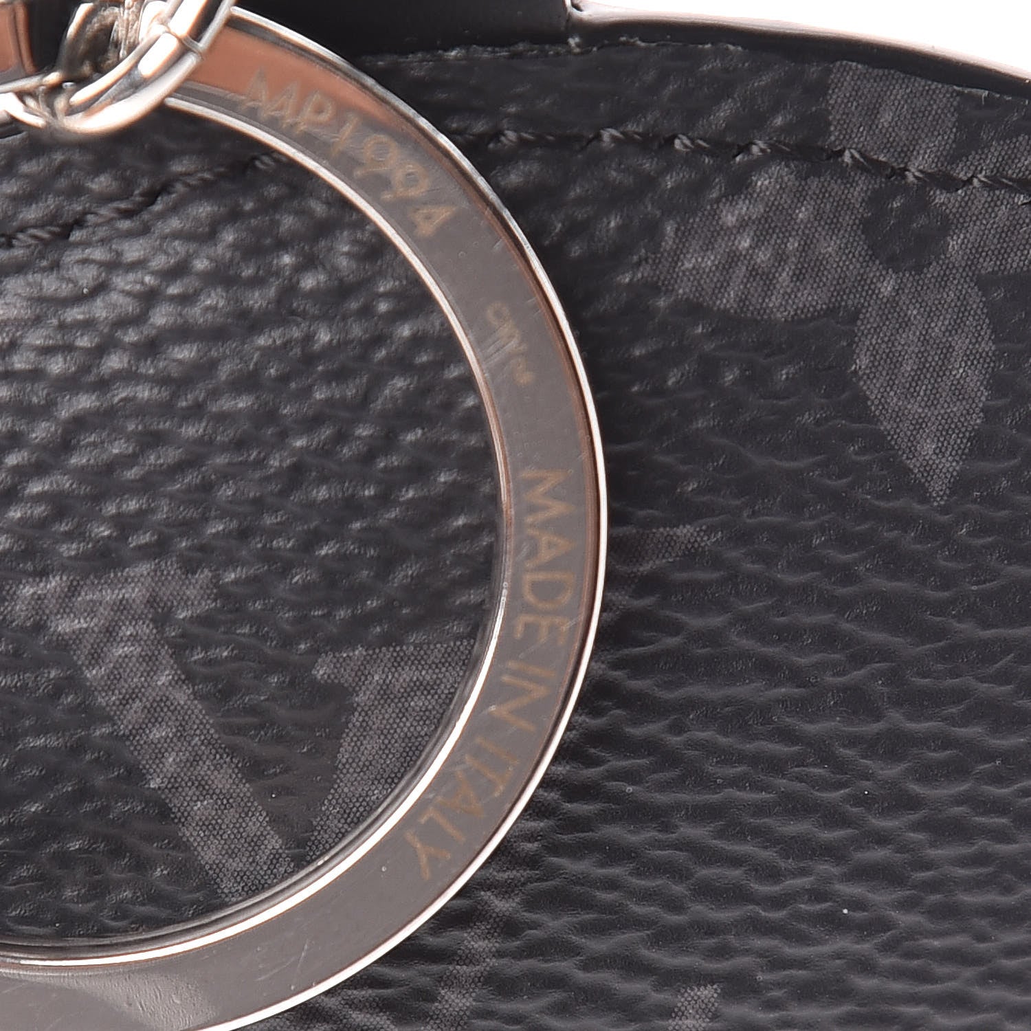 Louis Vuitton Calfskin Monogram Eclipse Pig Bag Charm Key Holder 3 of 4