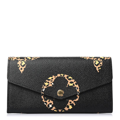 Louis Vuitton Monogram Giant Jungle Sarah Wallet Black 1 of 4