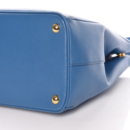 Prada Saffiano Medium Galleria Double Zip Tote Cobalto 13 of 14