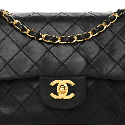 Chanel Lambskin Quilted Small Double Flap Black 8 of 14