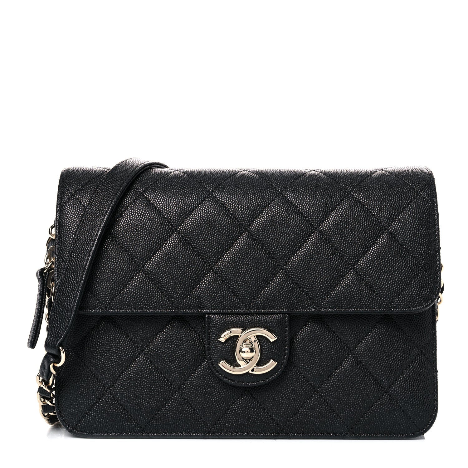Chanel Caviar Quilted Large Like A Wallet Flap Black 1 of 11