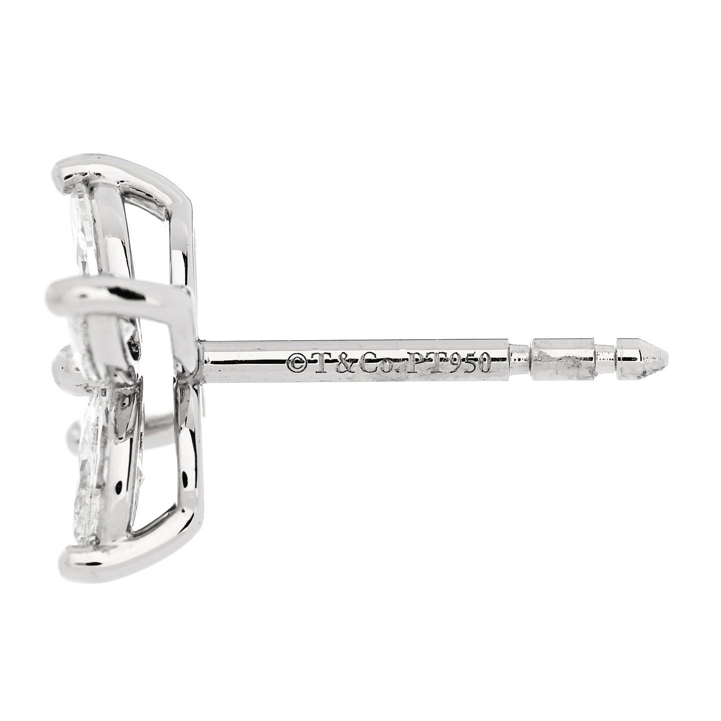 Platinum Diamond .92ct Medium Victoria Earrings