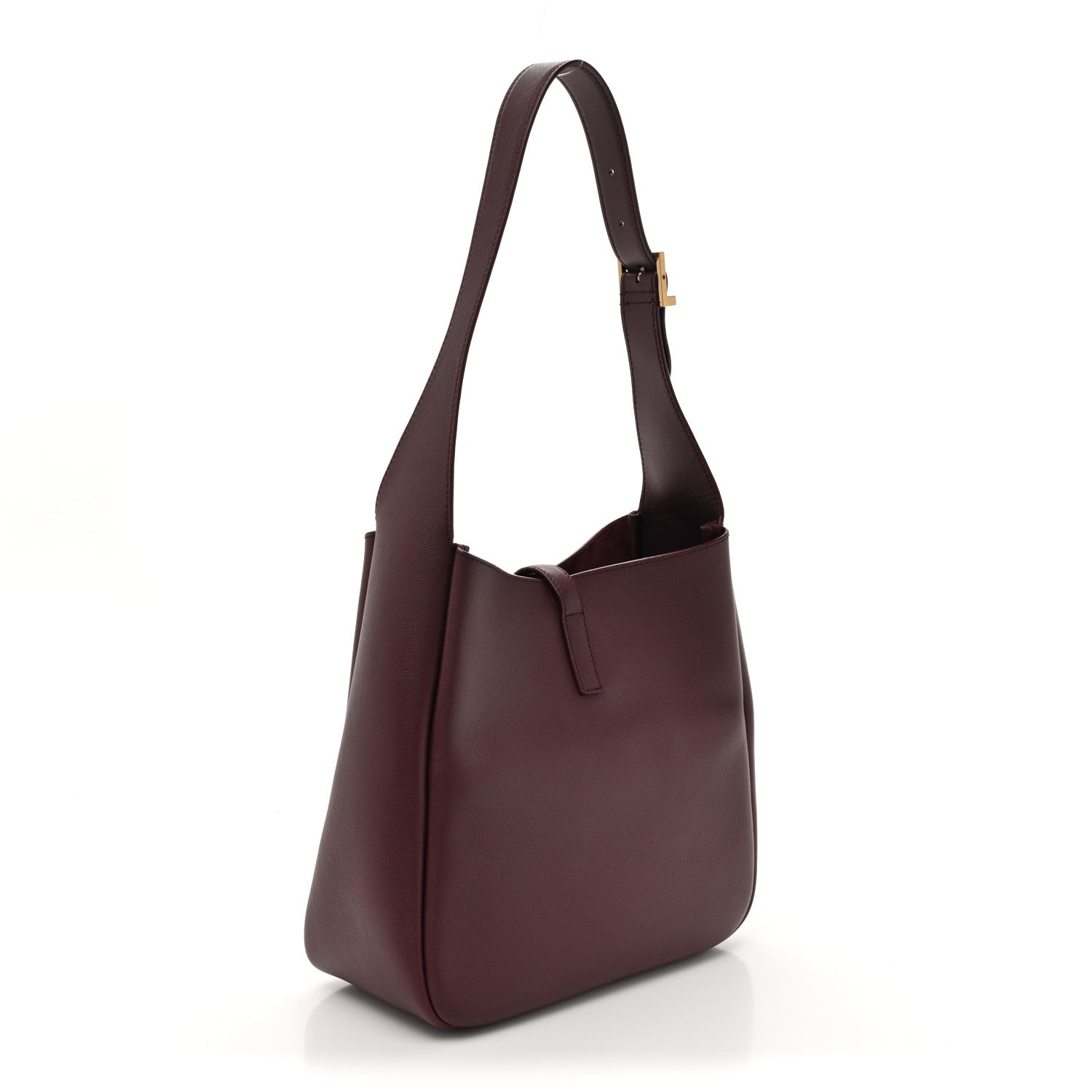 Saint Laurent Smooth Calfskin Small Le 5 A 7 Soft Hobo Rouge Legion 3 of 10