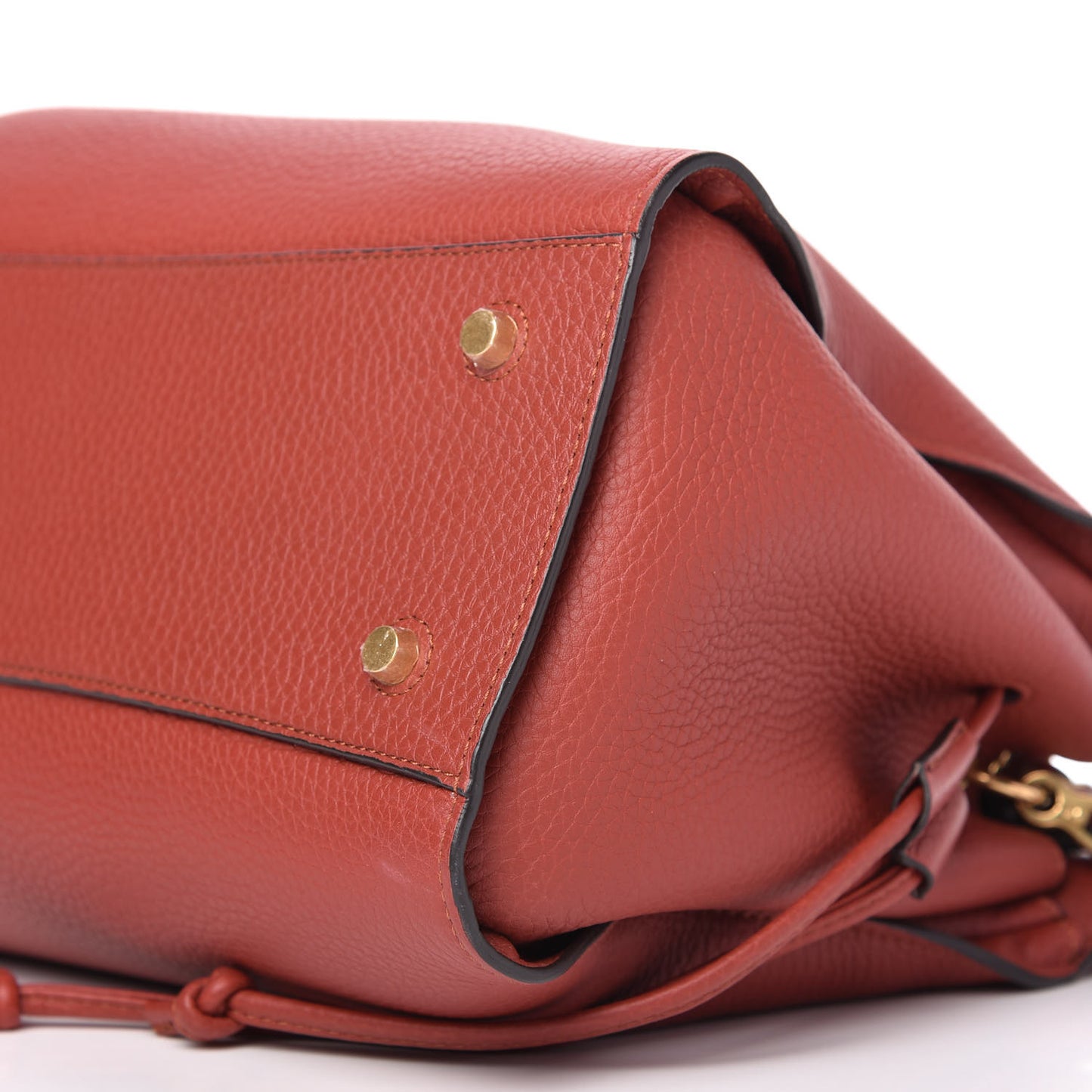 Heavy Grain Iris Tote Rust