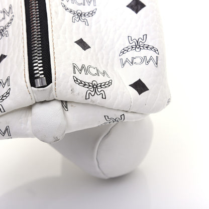 MCM Calfskin Visetos Rabbit Zoo Doll Crossbody White 14 of 20