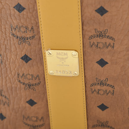 MCM Visetos Medium Liz Reversible Shopper Tote Cognac Yellow 11 of 16