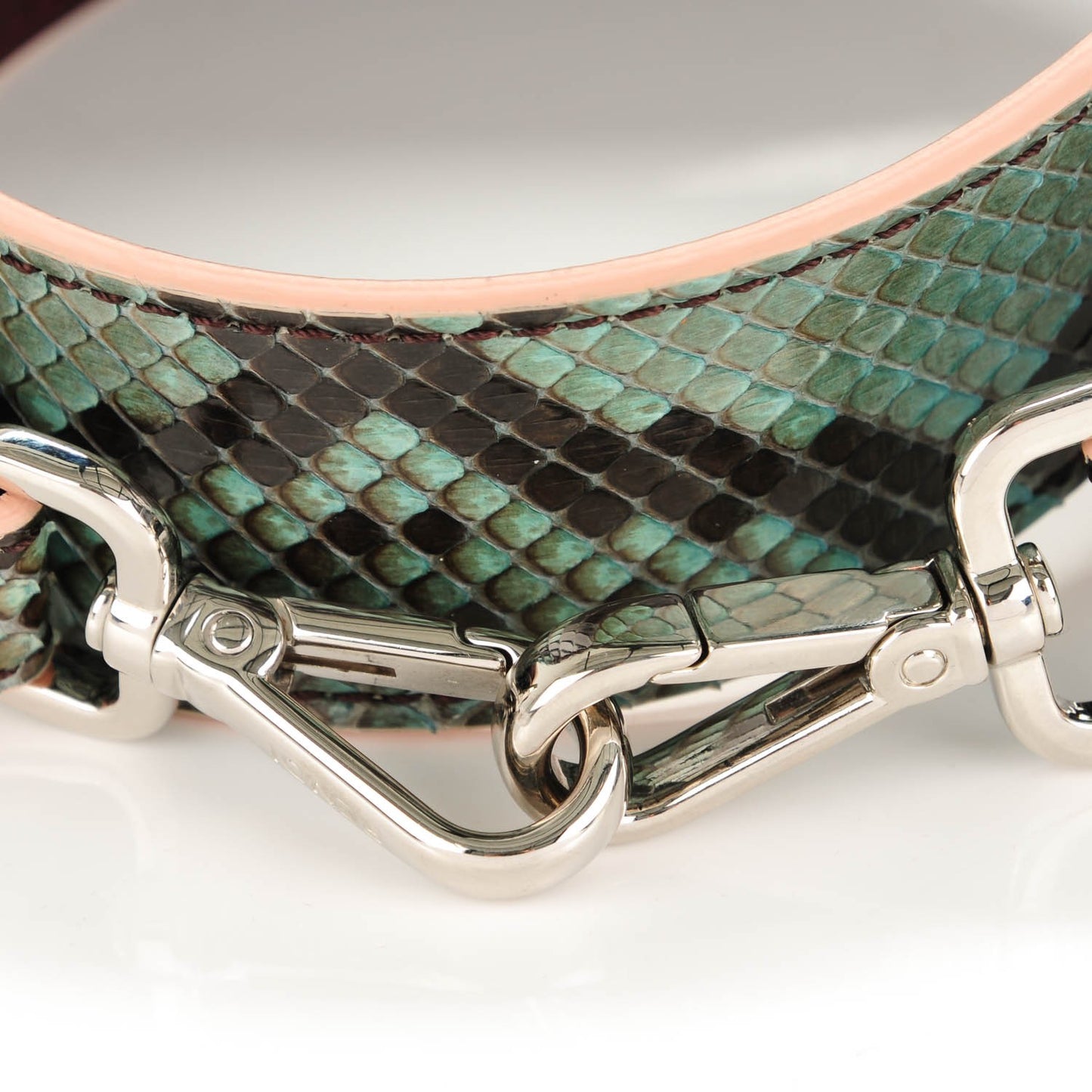 Python Vitello Dolce Strap You Menta