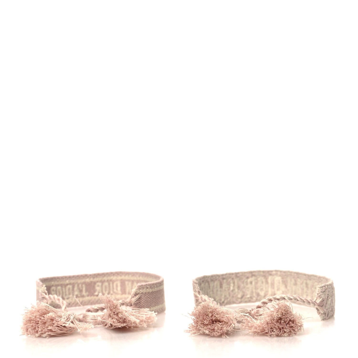 Christian Dior Woven Cotton J'Adior Friendship Bracelet Set Pink 3 of 5