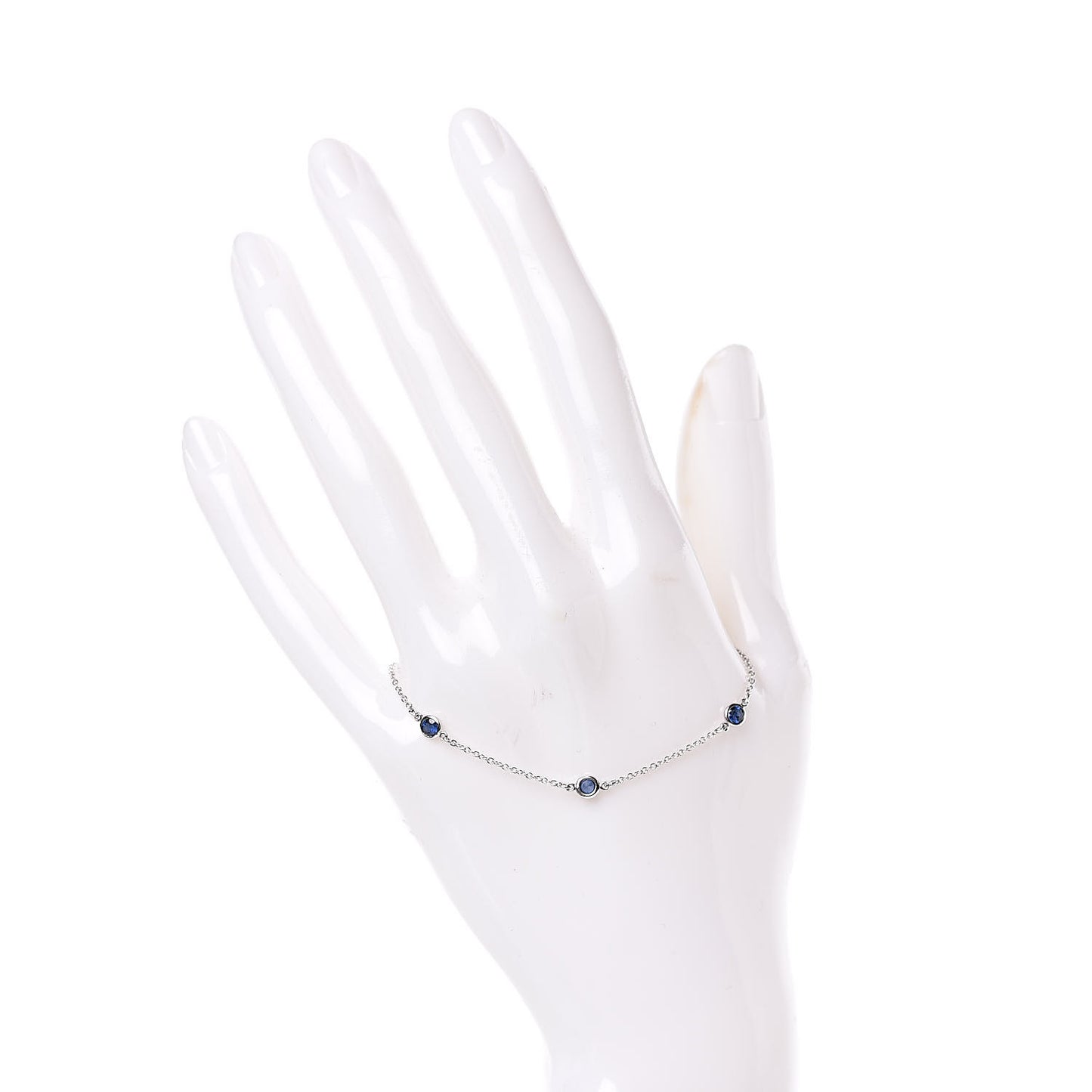 Platinum Blue Sapphire Elsa Peretti Color By The Yard Bracelet