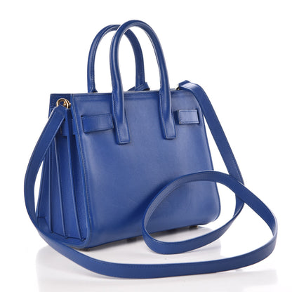 Saint Laurent Calfskin Nano Sac De Jour Royal Blue 3 of 6