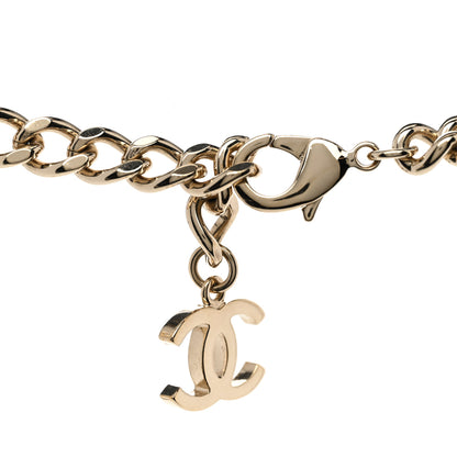 Chanel Metal Crystal CC Choker Gold 4 of 5