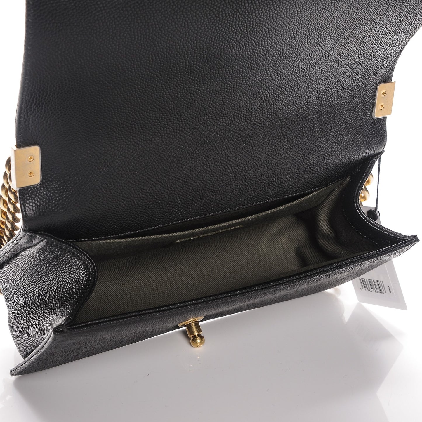 Caviar Quilted Medium Boy Flap Black