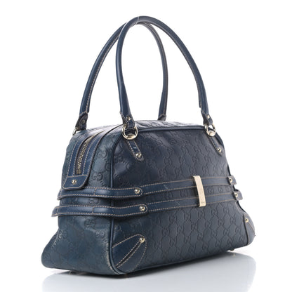 Gucci Guccissima Large Wave Boston Blue 2 of 12