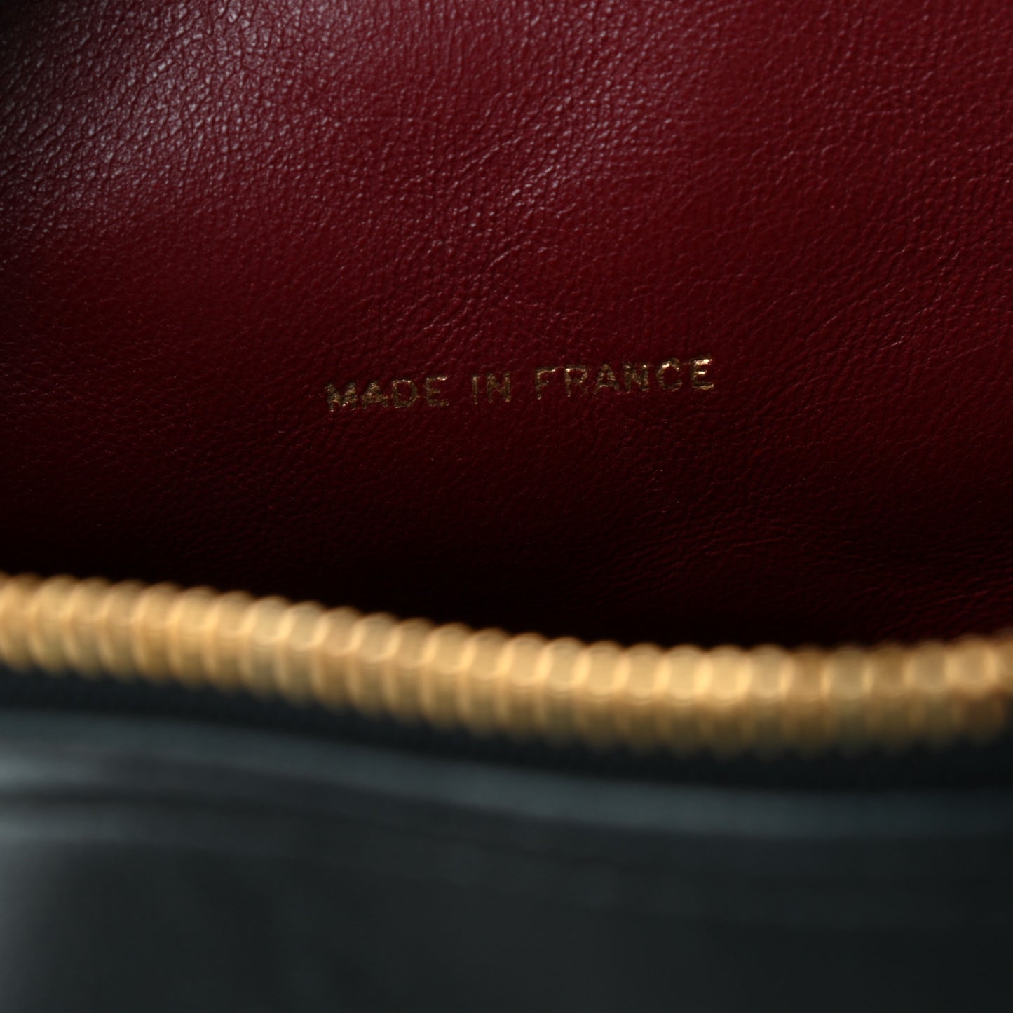 Lambskin Quilted Logo Bowling Bag Black