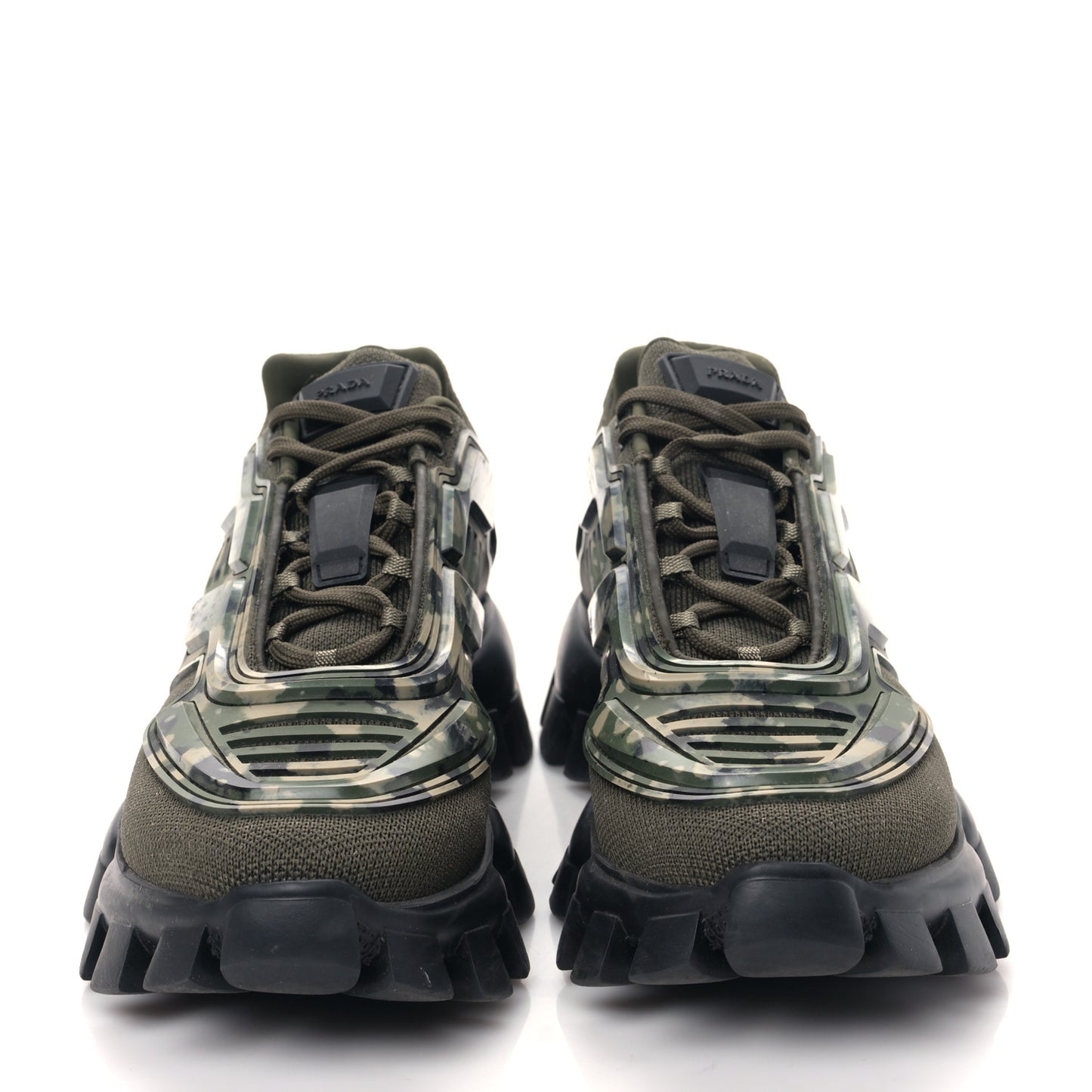 Rubber Knit Fabric Camouflage Mens Cloudbust Thunder Sneakers 7 Militare