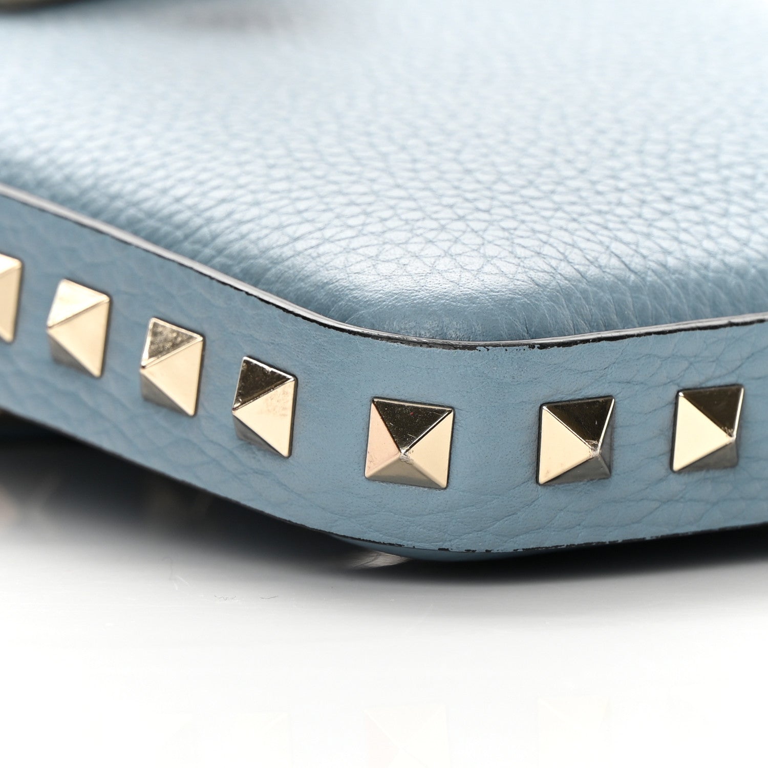 Valentino Garavani Grained Calfskin Rockstud Crossbody Phone Case Niagara 8 of 11