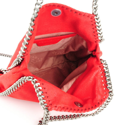 Stella McCartney Shaggy Deer Mini Falabella Shoulder Bag Cherry 5 of 8