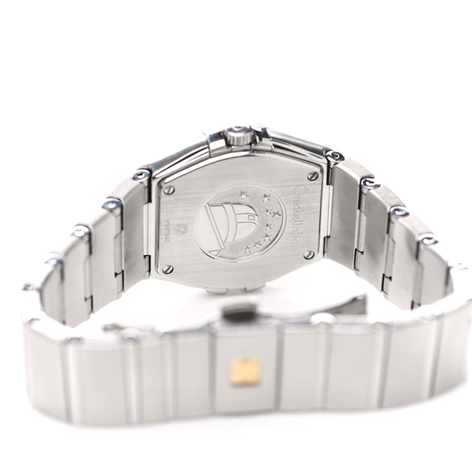 Omega Stainless Steel Diamond Mother of Pearl 28mm Constellation Quartz Watch 795.1011 4 of 4