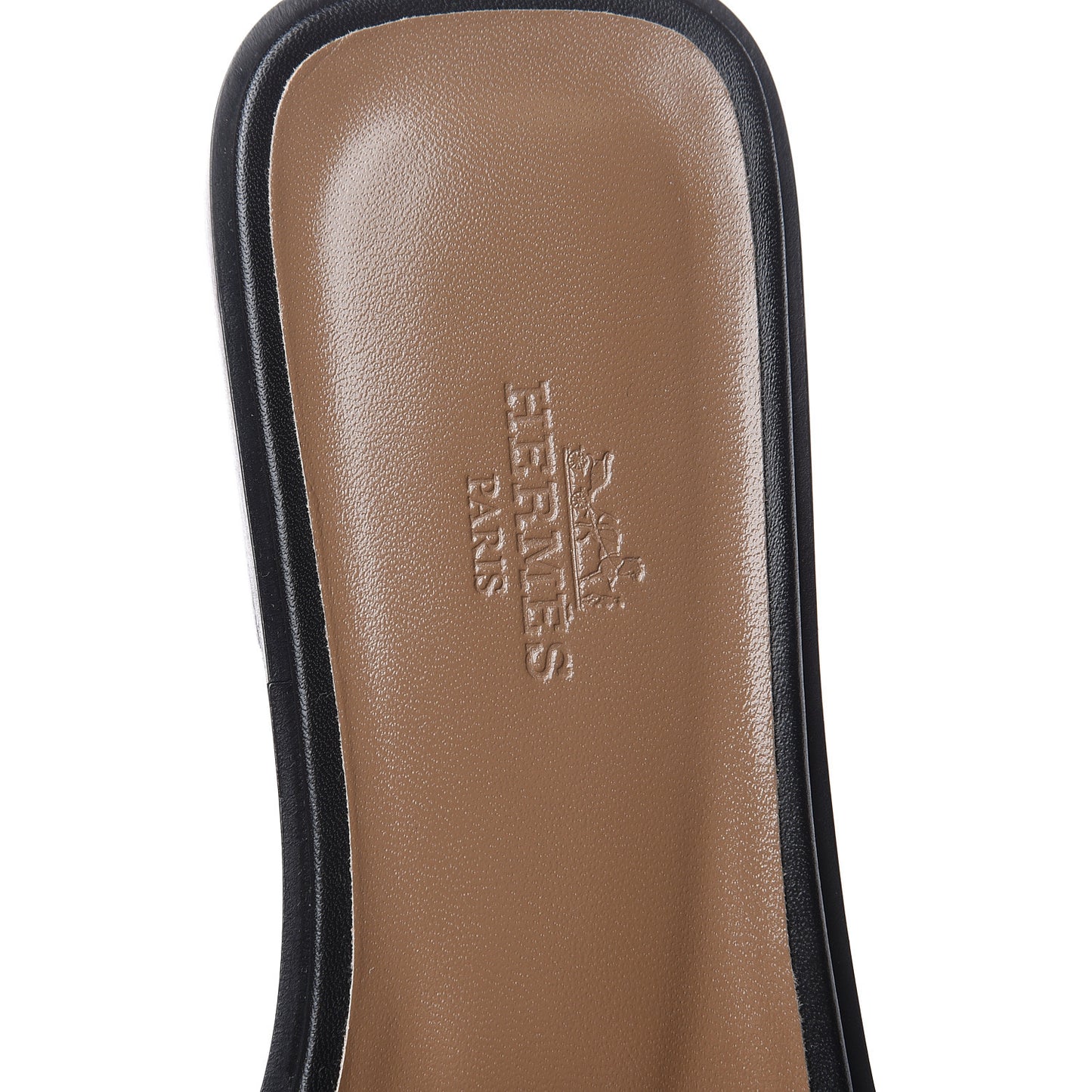 Box Calfskin Oran Sandals 37 Black