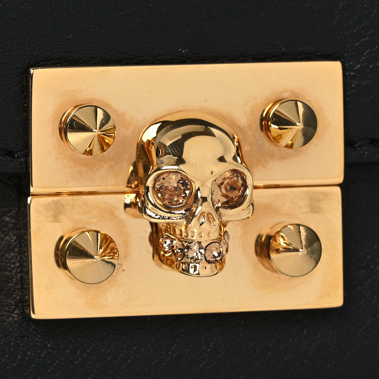 Alexander McQueen Calfskin Skull Mini Clutch Black 18 of 18