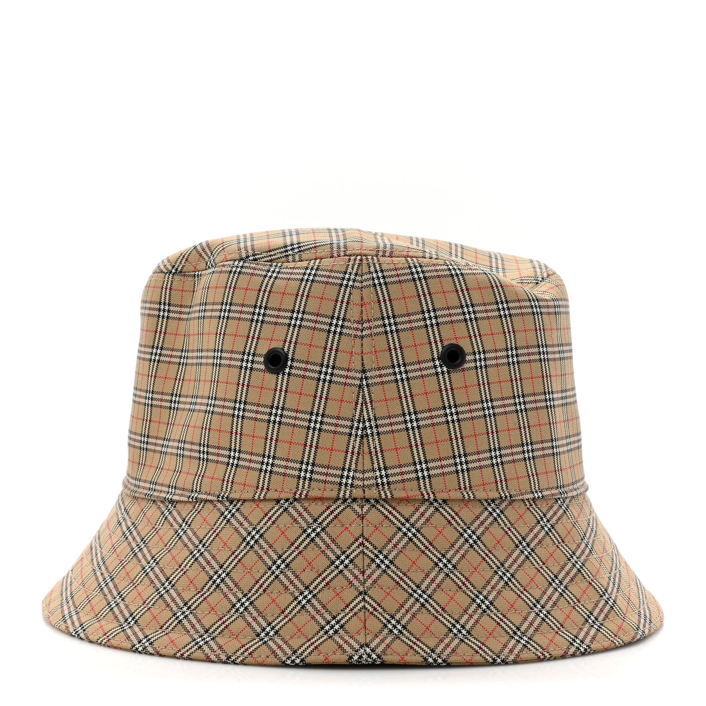 Technical Cotton Micro Check Bucket Hat L Archive Beige