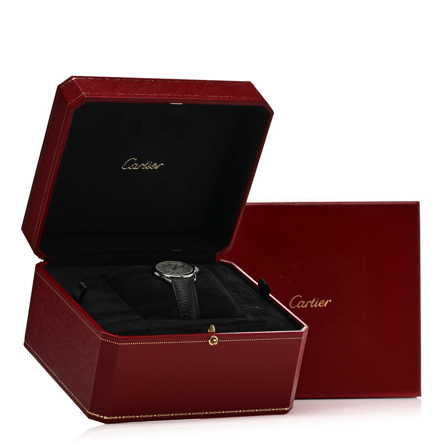 Cartier Stainless Steel Calfskin 29mm Ronde Solo Quartz Watch 5 of 5
