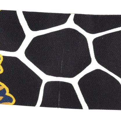 Hermes Silk Three Graces Twilly Black Gold Taupe 5 of 5