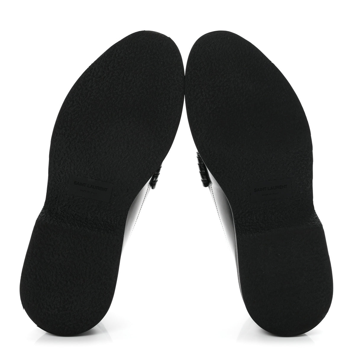 Saint Laurent Calfskin Teddy Hellbourg 10 Mens Penny Loafer 43.5 Black 6 of 10