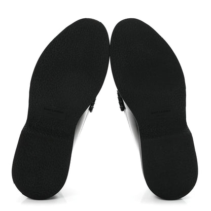 Saint Laurent Calfskin Teddy Hellbourg 10 Mens Penny Loafer 43.5 Black 6 of 10