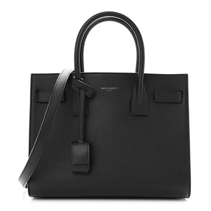 Saint Laurent Grained Calfskin Baby Sac De Jour Black 1 of 9