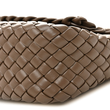 Bottega Veneta Nappa Intreccio Mini Cobble Shoulder Bag Taupe Grey 9 of 10