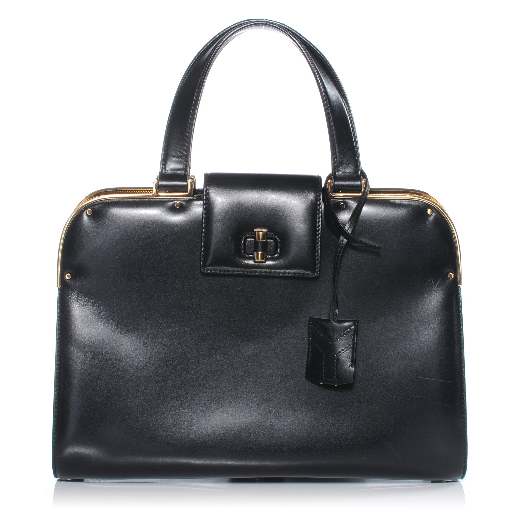 Saint Laurent Leather Large Uptown Black 1 of 7