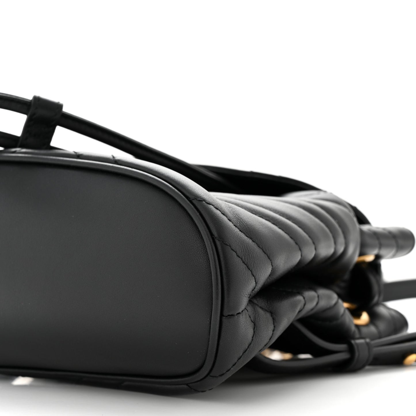 Calfskin Matelasse GG Marmont Flap Backpack Black