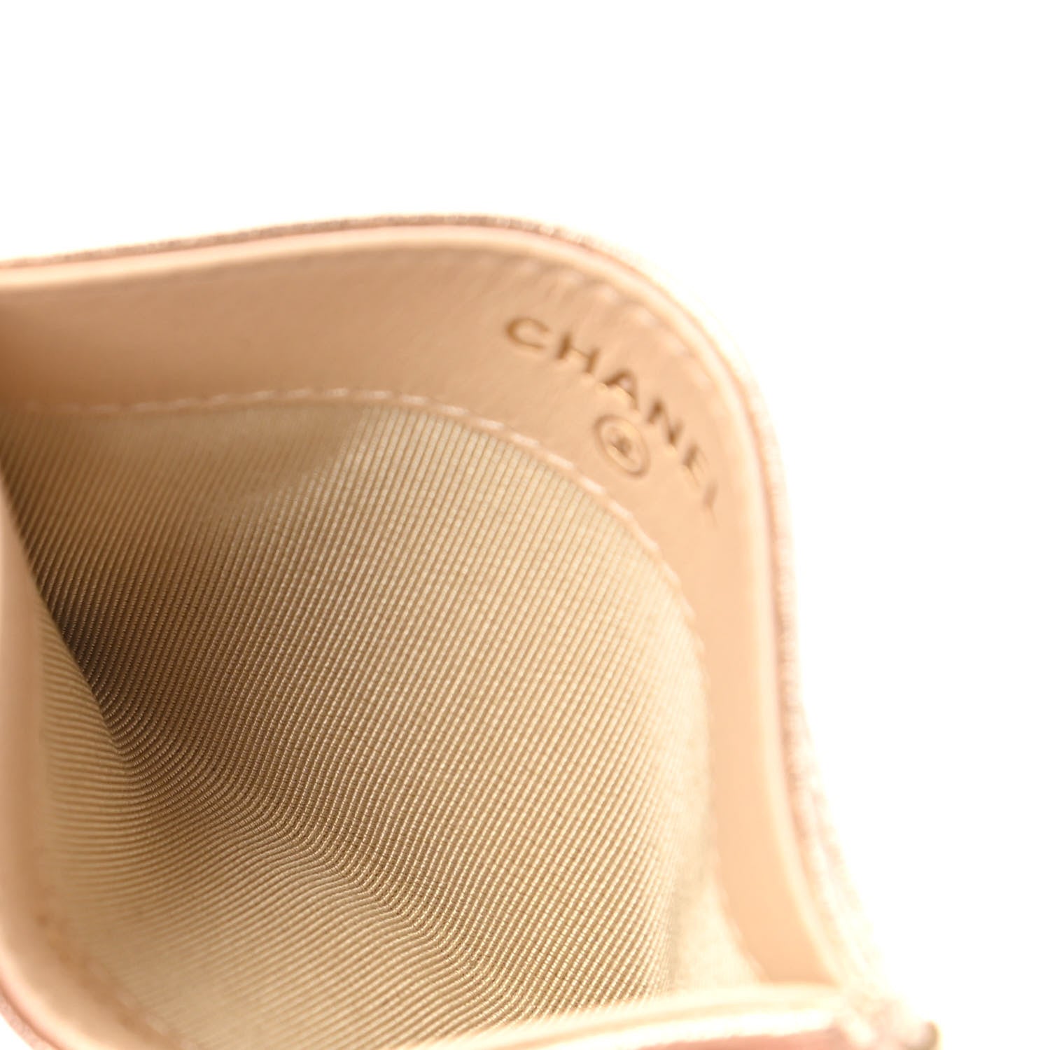 Chanel Metallic Lambskin Quilted CC Card Holder Gold 5 of 10