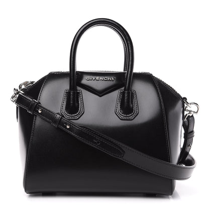 Givenchy Shiny Lord Calfskin Mini Antigona Black 1 of 9