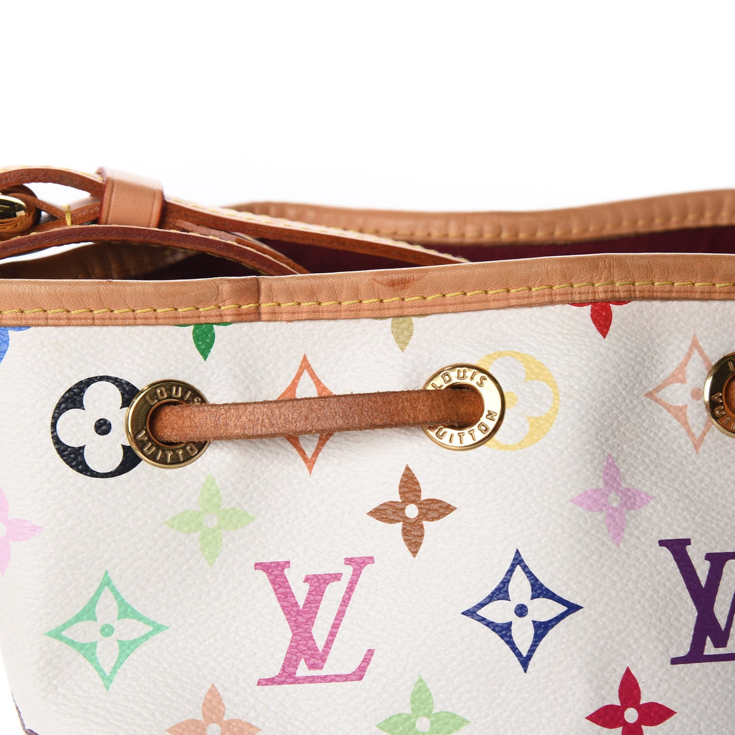 Monogram Multicolor Petit Noe White