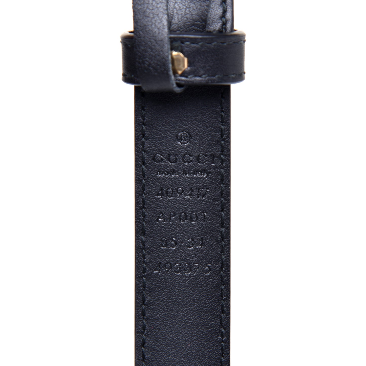 Calfskin Double G 20mm Belt 85 34 Black