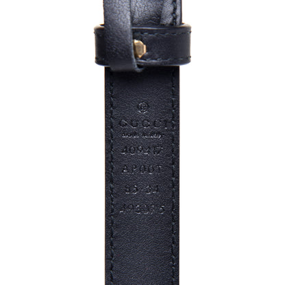 Gucci Calfskin Double G 20mm Belt 85 34 Black 3 of 5