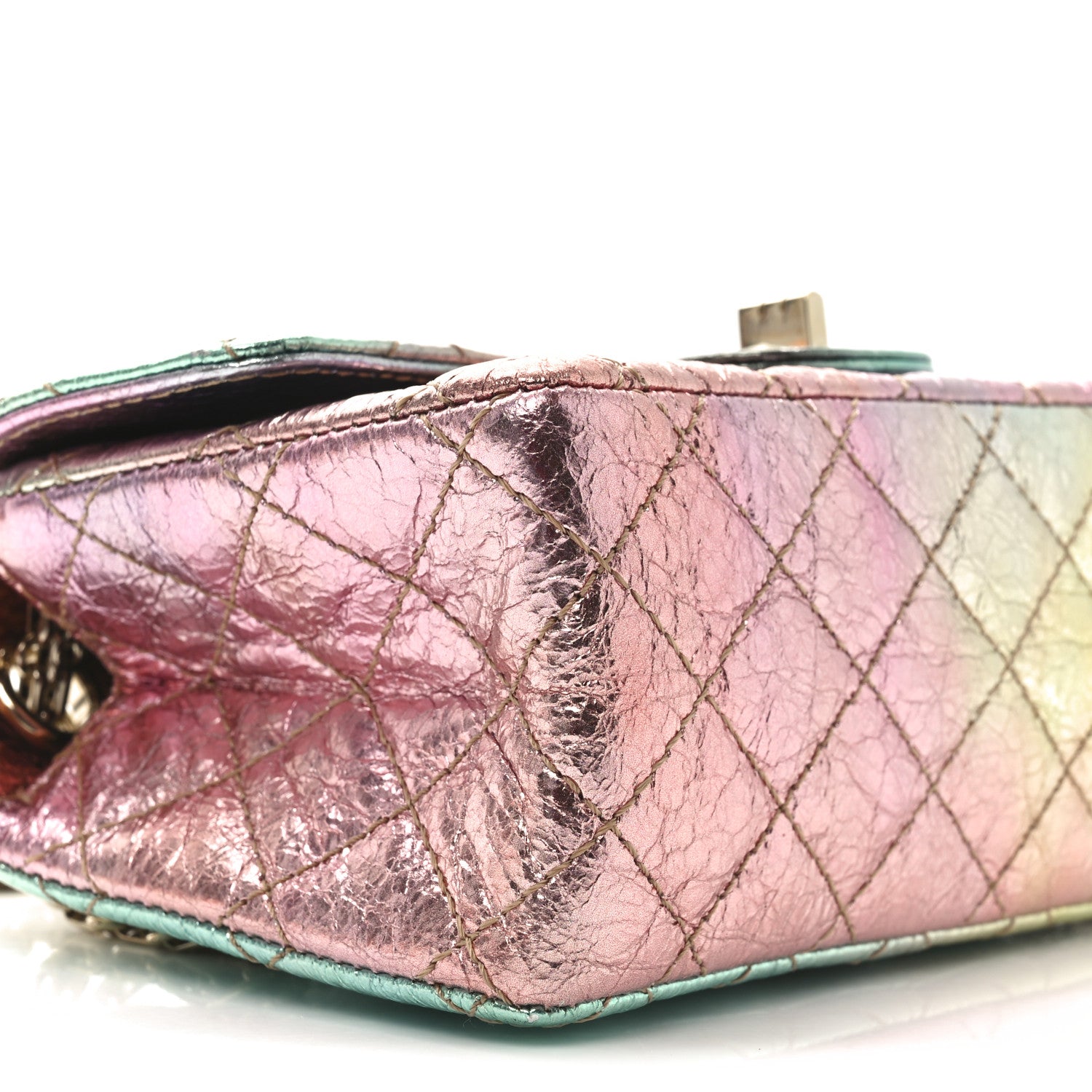 Chanel Metallic Goatskin Quilted Mini 2.55 Reissue Flap Multicolor 9 of 10
